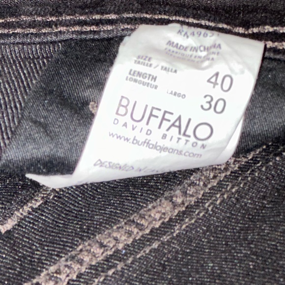 BUFFALO™️ by David Bitton®️Men's Ash-X Slim-Stretch Black Denim Men's Jean🦬 - Picture 3 of 15